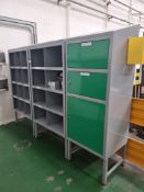 3X BAYS OF ASSORTED STORES SHELVING - TOTAL DIMENSIONS 2570 X 600 X 2000MM HIGH