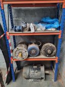 1X BAY OF BOLTLESS STORES RACKING AND CONTENTS