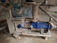 MOBILE SLURRY PUMP WITH BROOK CROMPTON P-DA160LA 6 B3-PTC MOTOR
