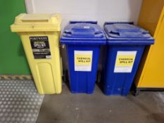3X CHEMICAL SPILL KIT BINS