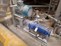 STATIC/FIXED SLURRY PUMP WITH BROOK CROMPTON P-DA 160LA 6 B3-PTC MOTOR