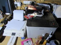 Samsung CLP-680ND laser printer and Canon printer
