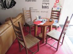Table with 4 chairs