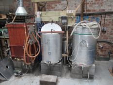 1 BBL Brew kit including 200L Wood clad boiler, 3 single phase elements, 200L Mash tun, 200L hot