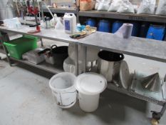 Quantity of various stock pots etc