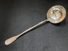 Ercuis French hallmarked silver ladle (218g)
