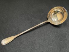 Ercuis French hallmarked silver ladle (218g)