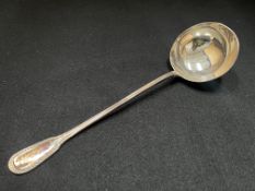 Ercuis French hallmarked silver ladle (218g)