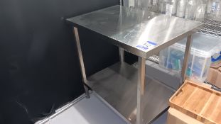Stainless steel food prep table 900mm