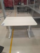 White melamine desk and 2 chairs – Located in Unit 1, Ground Floor