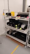 Nortek mobile electric component shelving unit, 1,600 (H) x 1,600 (W) (excludes contents) -