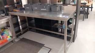 Adexa stainless steel high food prep table 1800mm