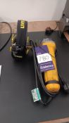 Dewalt DWE4206 115mm angle grinder 240v and a pair of UVEX ear defenders - Located in Unit 2, Ground