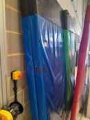 4 x crash mats and site fence panel with 3 Heras feet blocks – Located in Unit 1, Ground Floor
