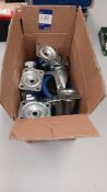 6 x heavy duty trolley wheels - Located in Unit 2, Ground Floor