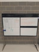 Double sided magnetic portable white board– Located in Unit 1, Ground Floor