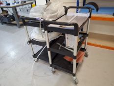 2 x Bigdug 3 Tier Mobile Trollies
