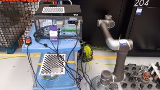 Techman Robot bench mount robot arm with TMS-900 control (May 2018) on trolley - Located in Unit