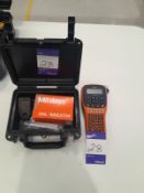 Brother P-Touch E100 label printer and Mitutoyo dial indicator with carry case – Located in Unit