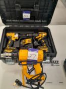 Dewalt DCK2060M2T cordless power tool set and Dewalt cordless hot air gun (w/o charger) – Located in