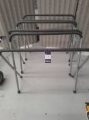 3 x Aluminium stands - Located in Unit 2, Ground Floor