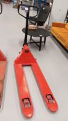 Manutan 2,500kg capacity pallet truck - Located in Unit 2, Ground Floor