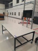 Steel framed mobile bench - Located in Unit 1, Ground Floor