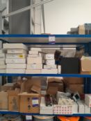 Contents of 2 shelves to include quantity of electrical fittings – Located in Unit 1, Ground Floor