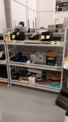 Nortek mobile electric component shelving unit, 1,600 (H) x 1,600 (W) (excludes contents) -