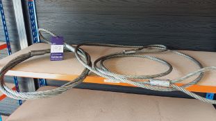2 x 4m steel rope slings – Located Unit 1, Ground Floor