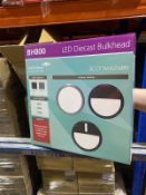 15 X LUMINEUX BH800 LED 16W DIECAST EYELID PRO 4000K GREY (75+ Lumens per Watt)