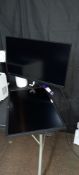 Lenovo Thinkvision flatscreen monitor and Dell monitor without stand