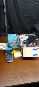Dymo label manager 160 label printer, quantity of wireless adapters and box of extension leads