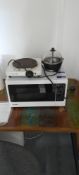 Toshiba microwave, Caterlite electric hob and egg cooker