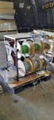 Cable rack and quantity of cable to 2x pallet