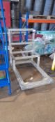 Aluminium framed bespoke mobile trolley