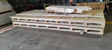 Quantity of wooden panels. Approx 4m x 2m