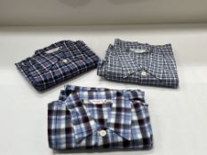 3 x pairs of Derek Rose pyjama's (Blue plaid)