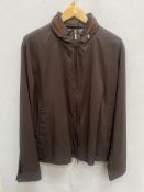 Lanificio Colombo windbreaker jacket with cotton interior (Brown) - size 54