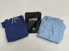 2 x Pairs of Vilebrequin board shorts (Navy and Blue) - size XXXL