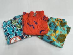 3 x Pairs of Vilebrequin board shorts