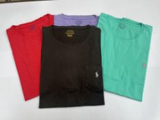 4 x POLO by Ralph Lauren T-shirts - size XXL custom slim fit