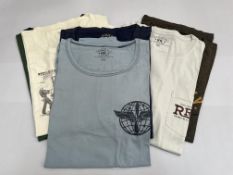 7 x Double RL by Ralph Lauren T-Shirts - size XXL