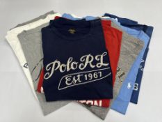 10 x POLO by Ralph Lauren T-shirts - size XXL custom fit