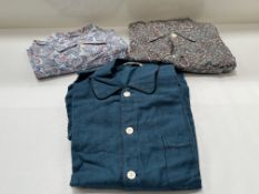 3 x pairs of Derek Rose pyjama's (2 x Paisley; 1 x Herringbone