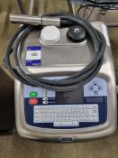 Linx Model 7900 Inkjet Coder/Printer c/w stainless steel wheeled cabinet