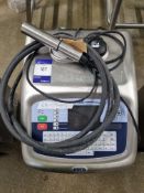 Linx Model 7900 Inkjet Coder/Printer c/w stainless steel wheeled cabinet