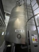 Cream Tank, Tetra Pak Progresso TV1, ATM 304 SS, 15000 Ltr, Top agitator, No 256902/1. YOM 2001. Top