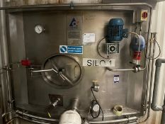 Tetra Pak 150,000 Ltr Raw Milk Silo. 304 SS. YOM 2001. Clad. Silo 1, Please note that this tank