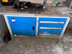 2x STEEL WORKSHOP BENCHES